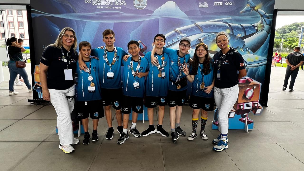 Equipes de Robótica do SESI/SENAI de Concórdia se destacam em torneio estadual