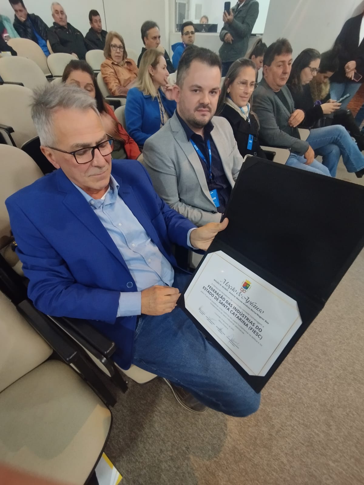 Imagem: FIESC é homenageada pela Câmara de Vereadores de Concórdia